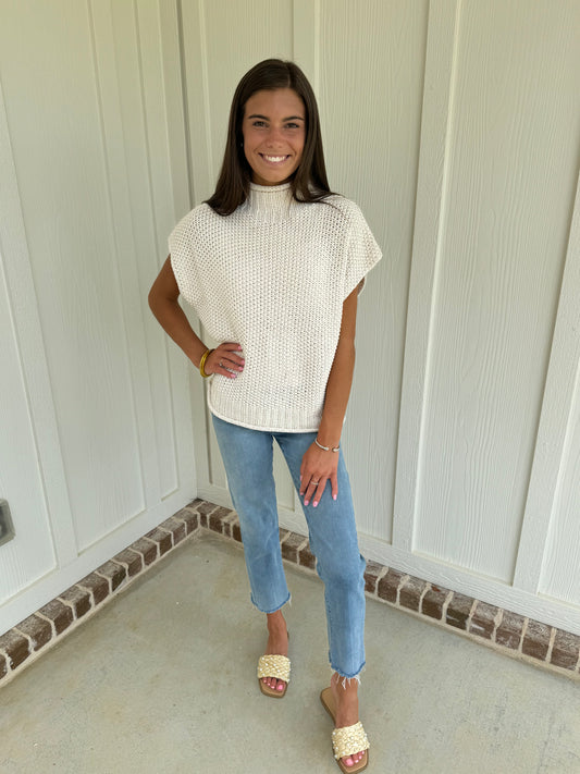 Rachel Cream Sweater Top